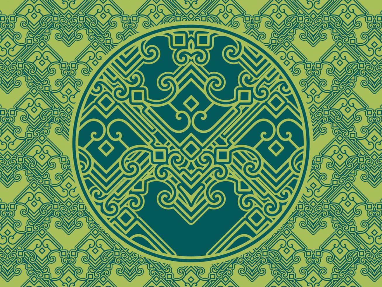 Seamless pattern with ethnic  ornamental vector