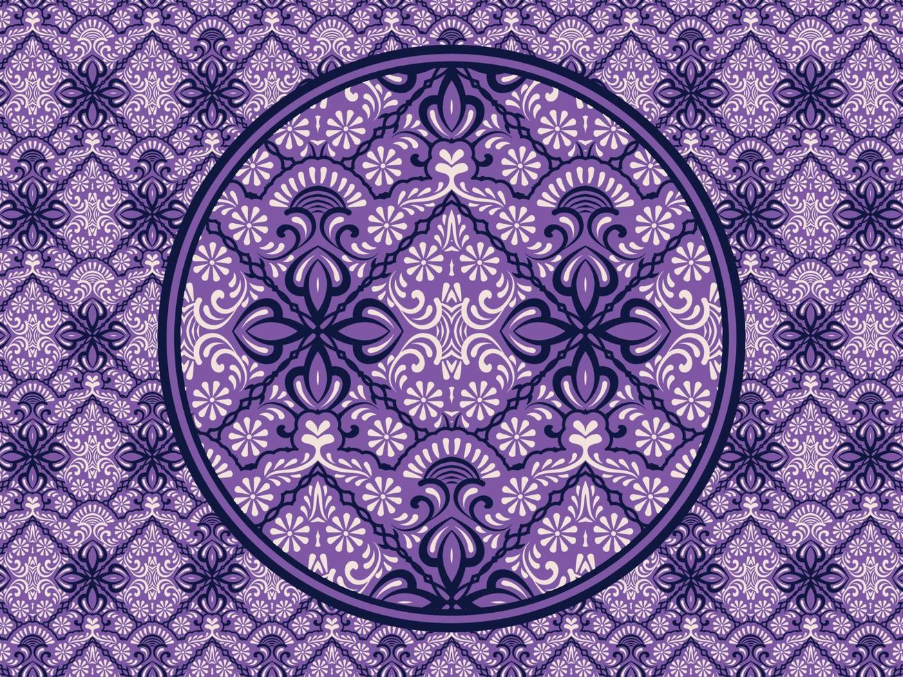 Seamless pattern with ethnic  ornamental vector