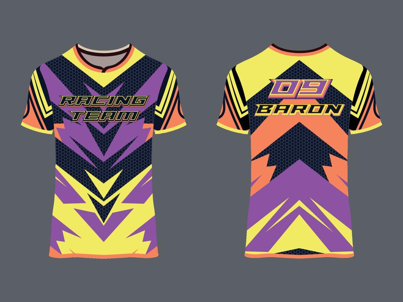 wear sport design, racing jersey for club uniform vector