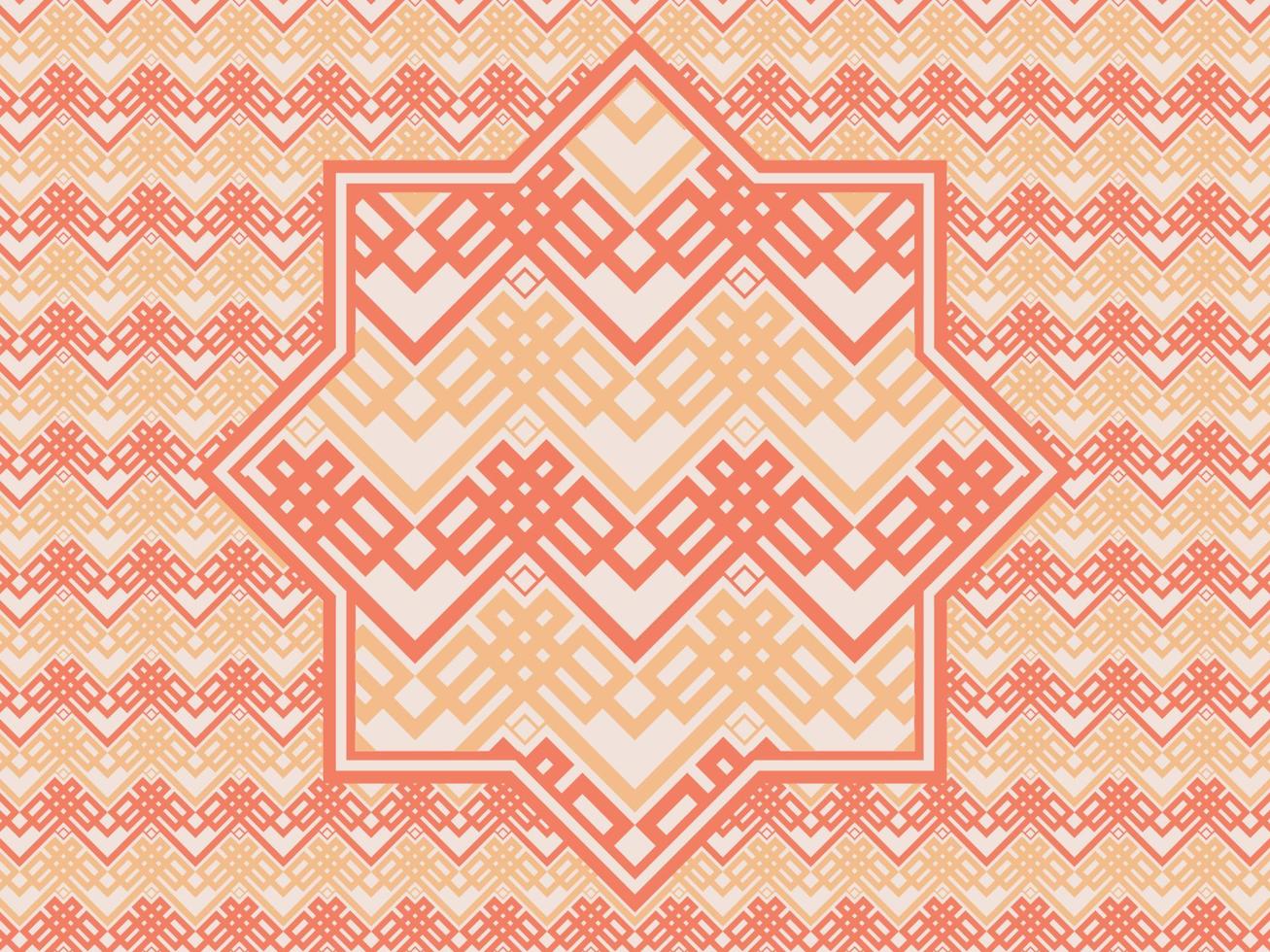 Seamless pattern with ethnic  ornamental vector