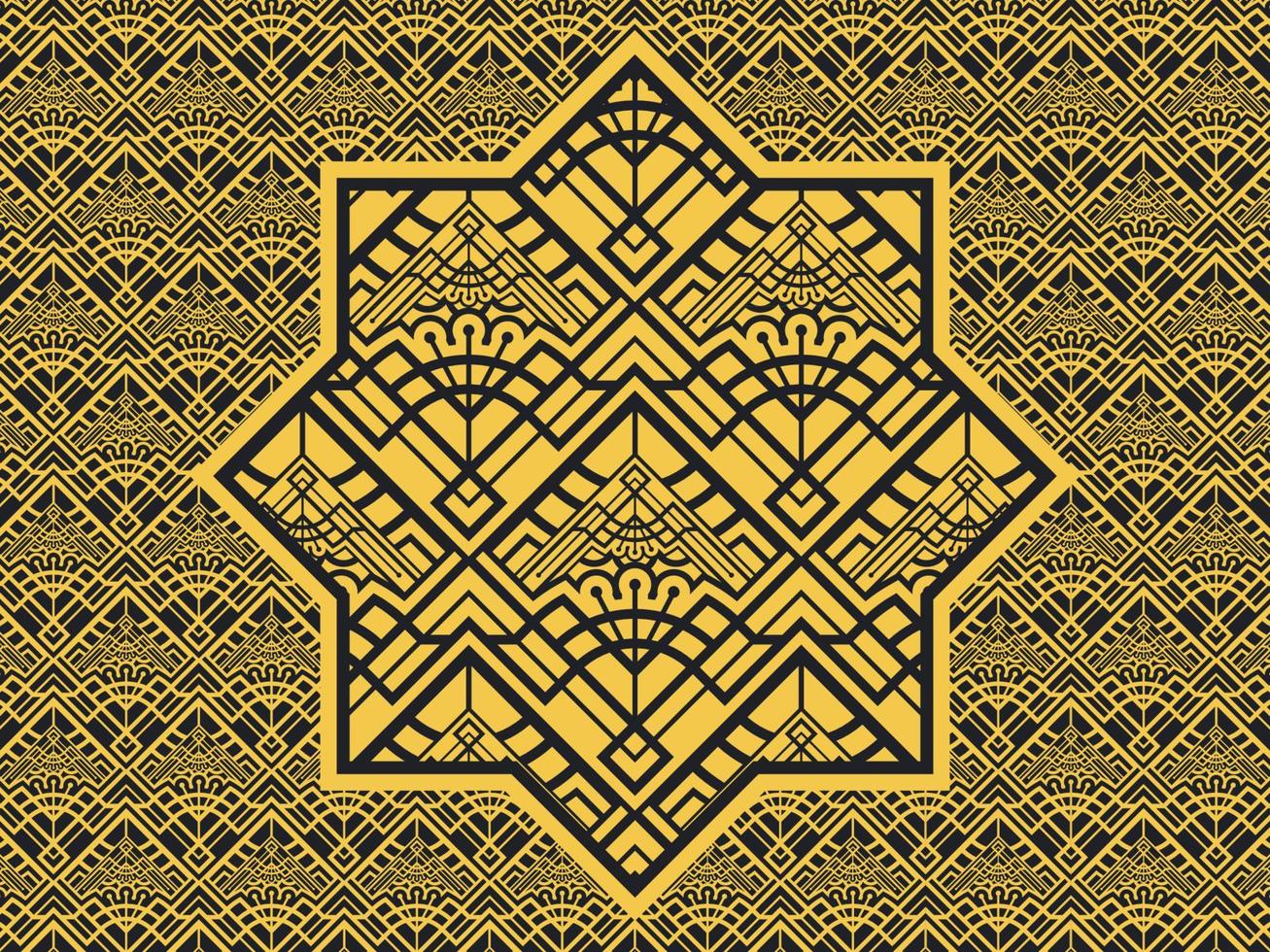 Seamless pattern with ethnic  ornamental vector