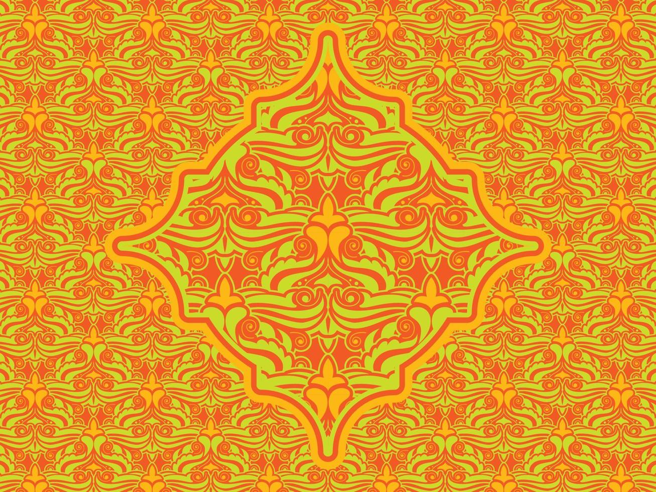 Seamless pattern with ethnic  ornamental vector