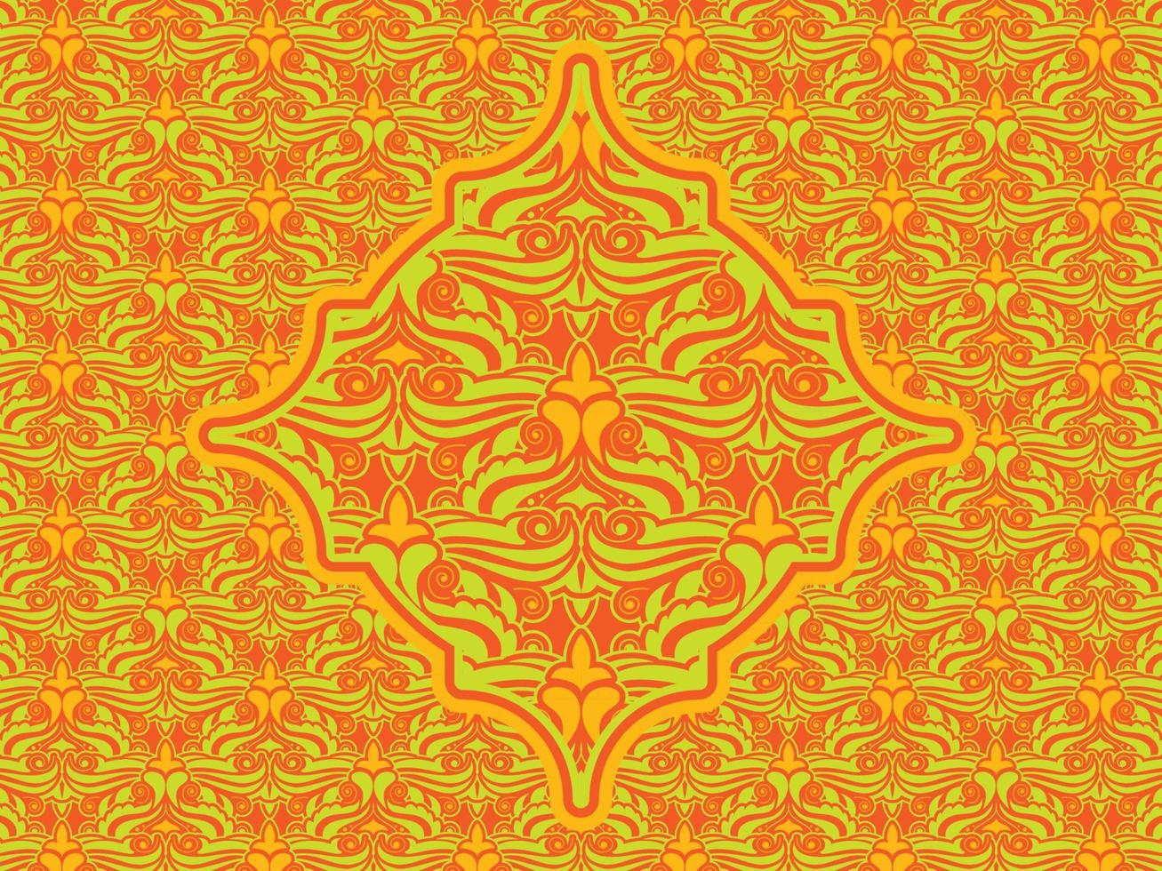 Seamless pattern with ethnic  ornamental vector