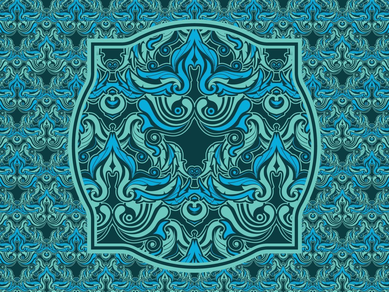 Seamless pattern with ethnic  ornamental vector