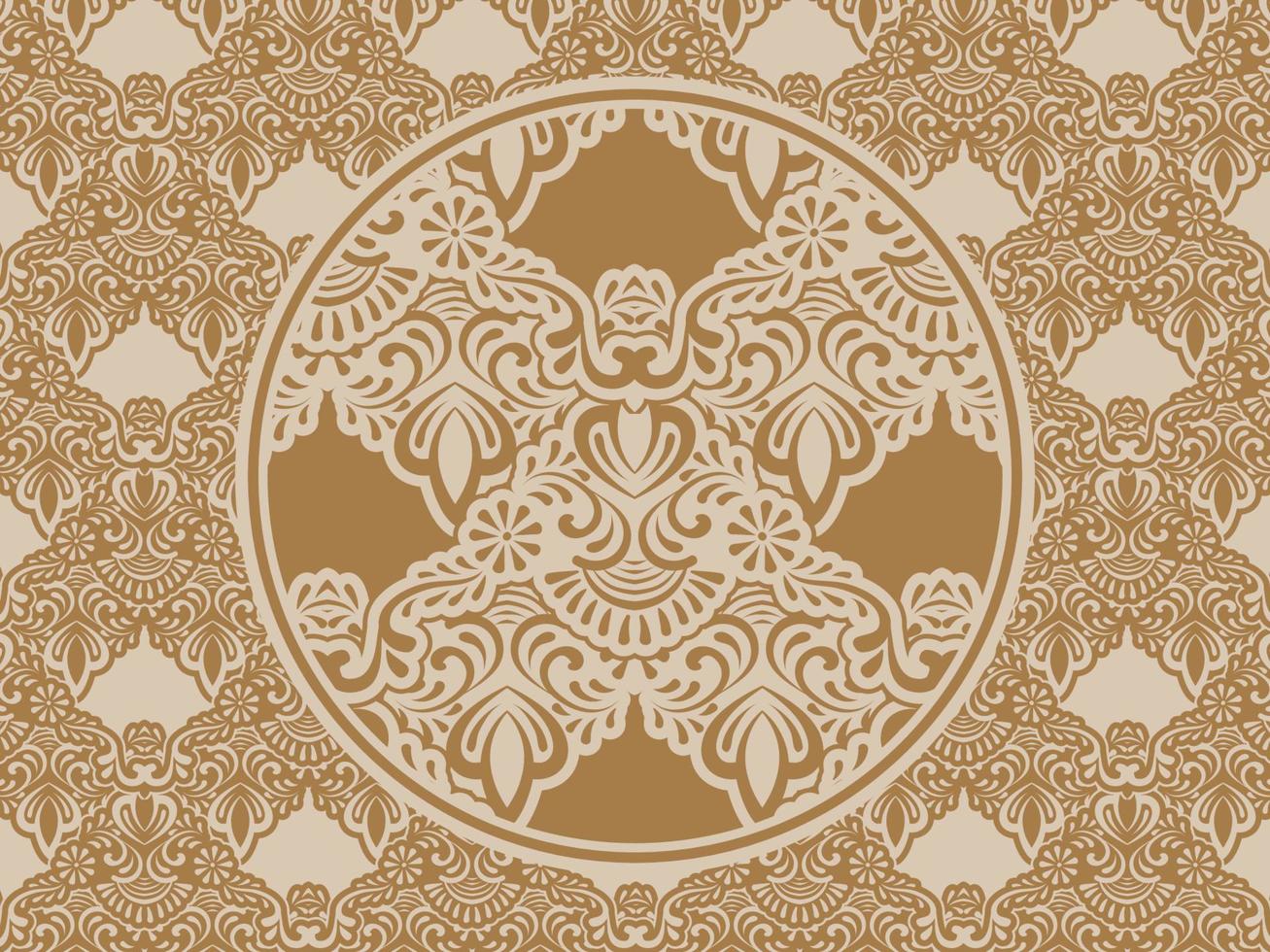 Seamless pattern with ethnic  ornamental vector