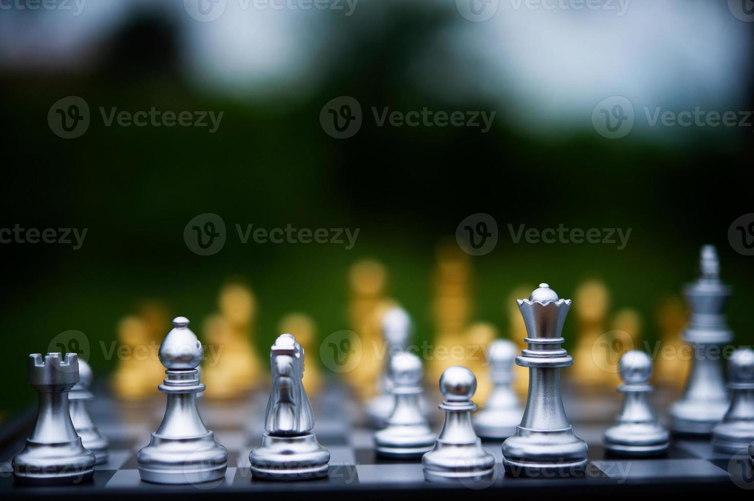 Chess, board games for concepts and contests, and strategies for business success ideas photo