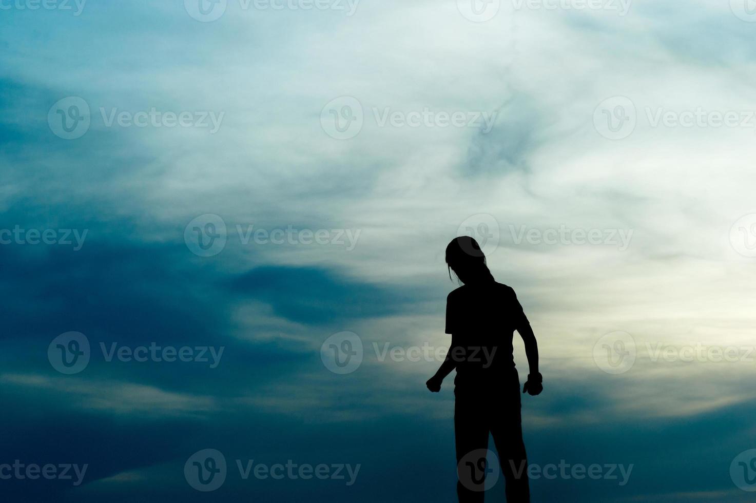 Silhouette of team leadership, teamwork and teamwork and delightful silhouette concepts photo