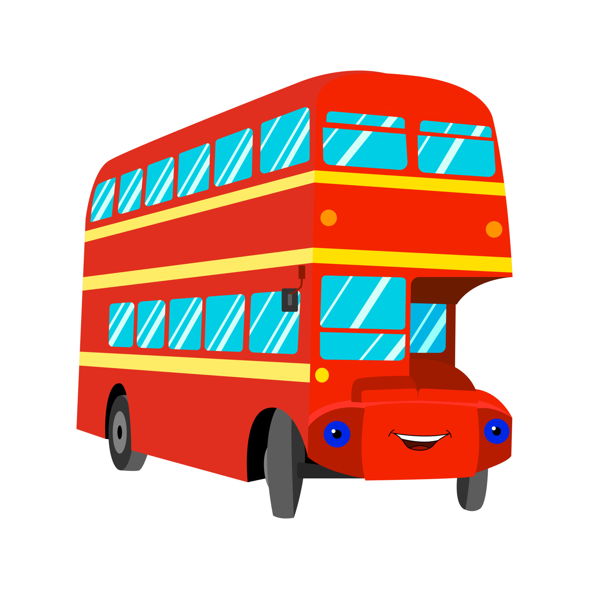 tourist bus cartoon