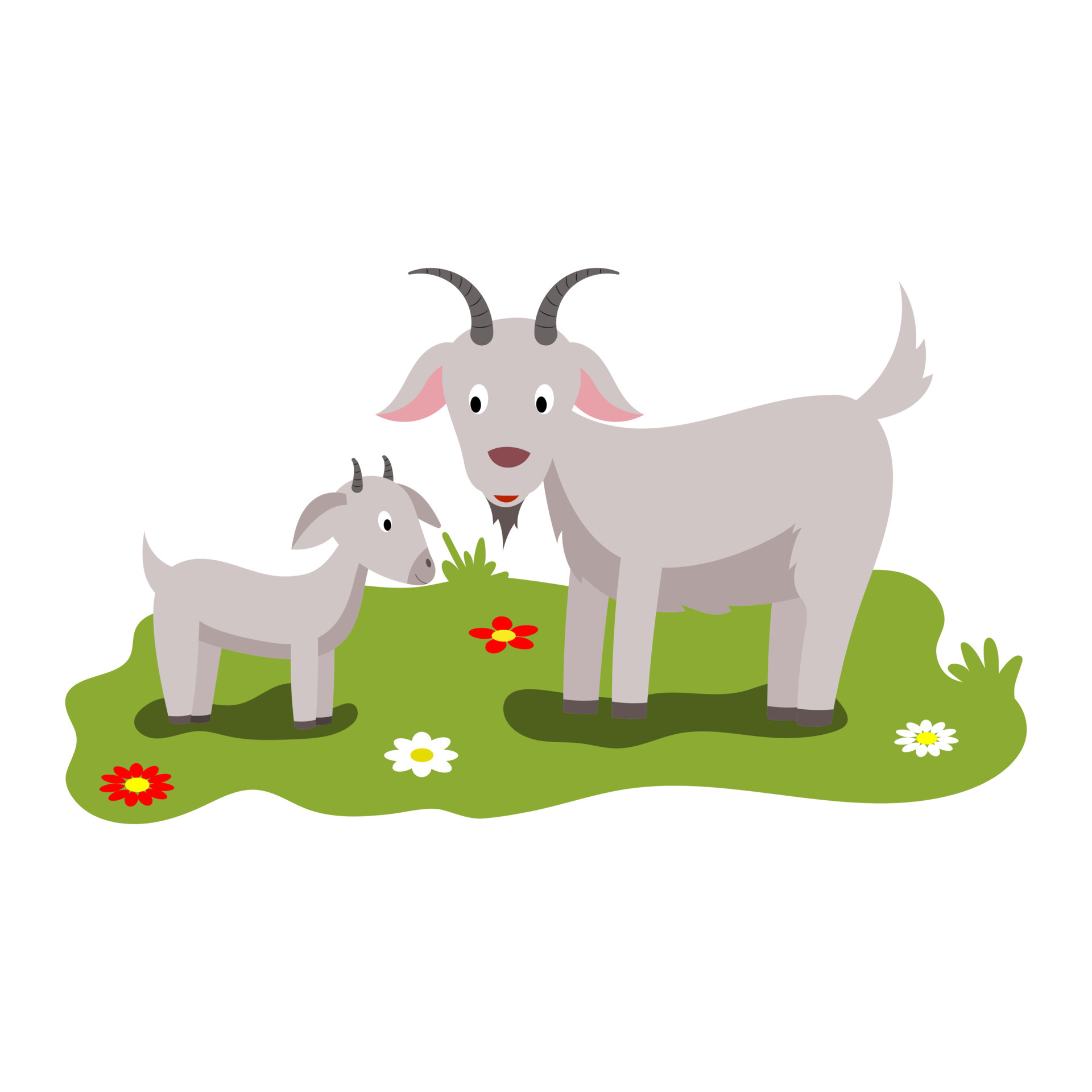 Cute cartoon illustration of mom and kids, farm animal goat and kid 6815809 Vector Art at Vecteezy Cute cartoon illustration of mom and kids, farm animal goat and kid 6815809 Vector Art at Vecteezy
