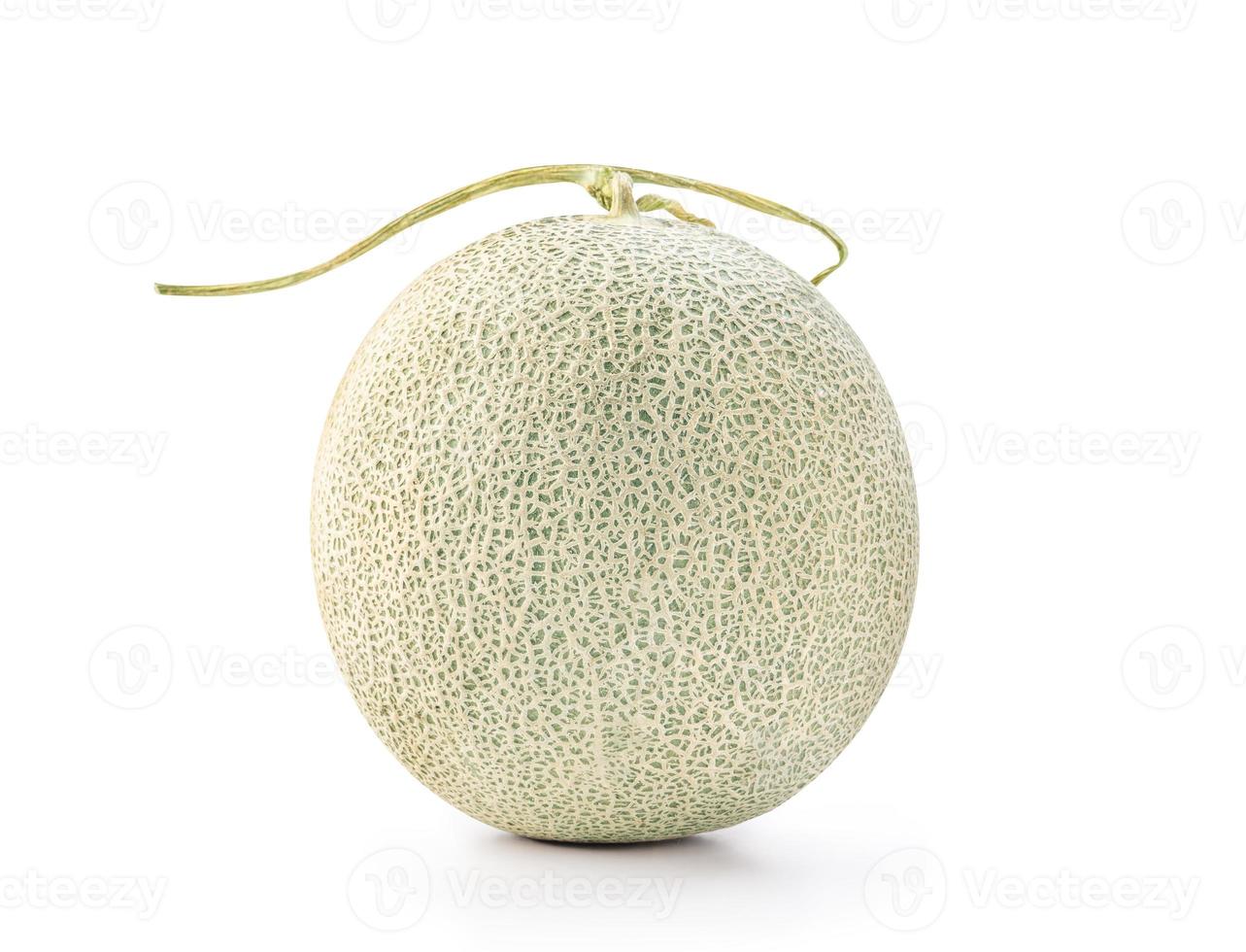 Close up, clipping path, cut out, beautiful rock cantaloup melon isolated on white background photo