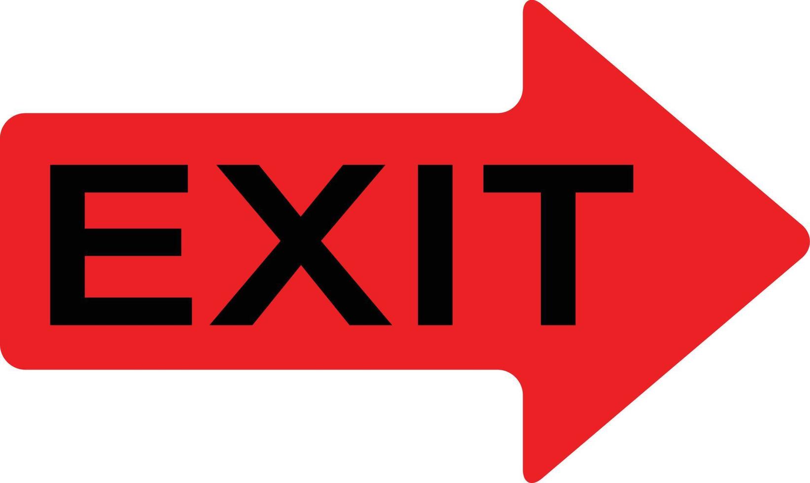 exit icon. exit sign. exit symbol. vector