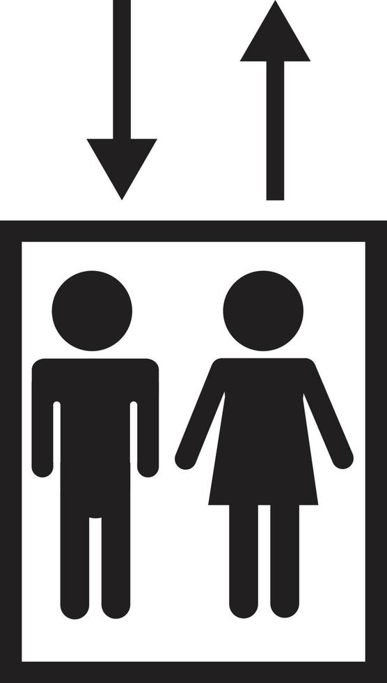 elevator icon on white background. elevator sign. vector