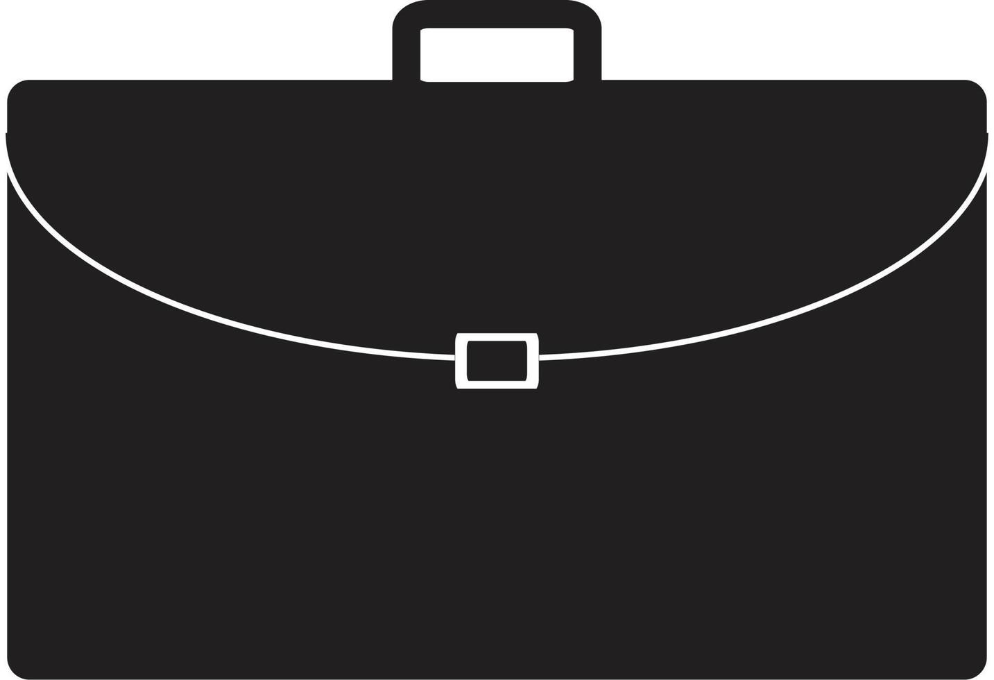 briefcase icon on white background. briefcase symbol. briefcase sign. vector