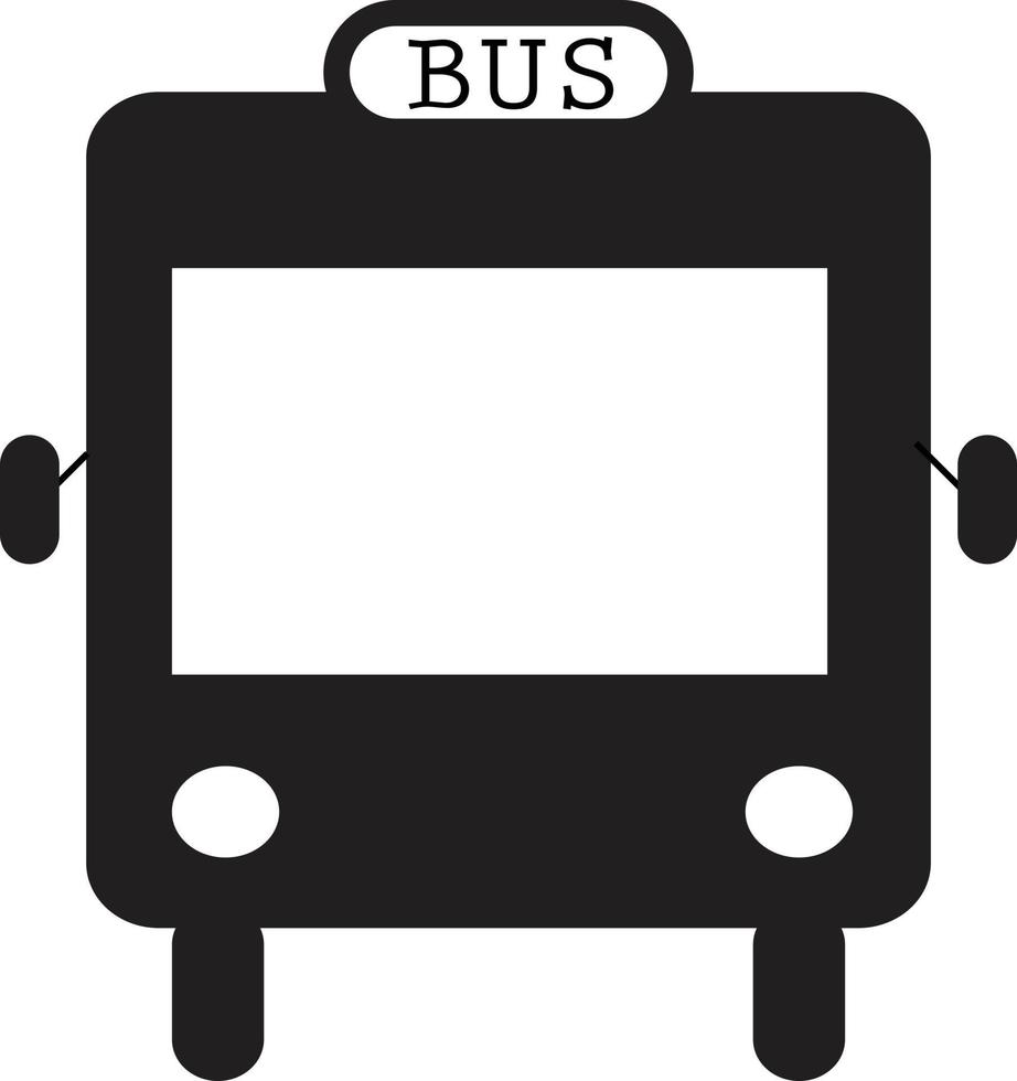 bus icon on white background. bus symbol. bus sign. vector
