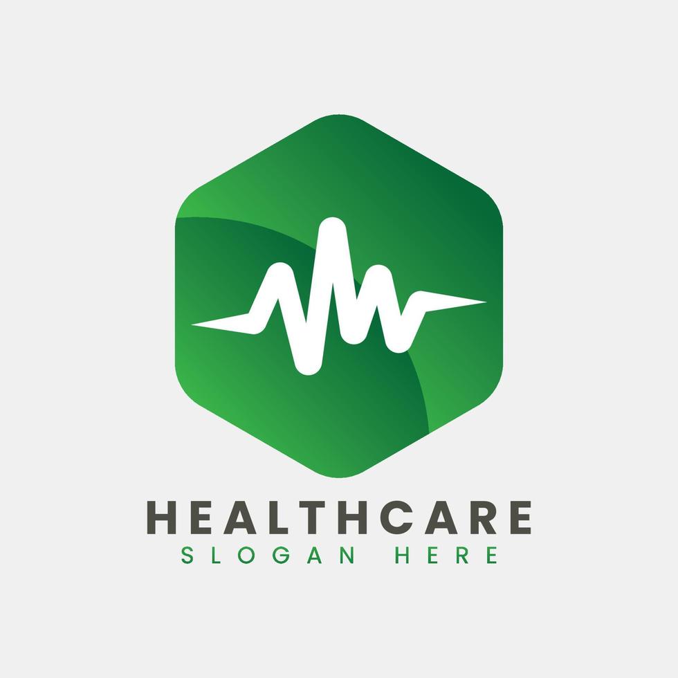 Creative abstract modern clinic hospital logo design, colorful gradient clinic logo design vector