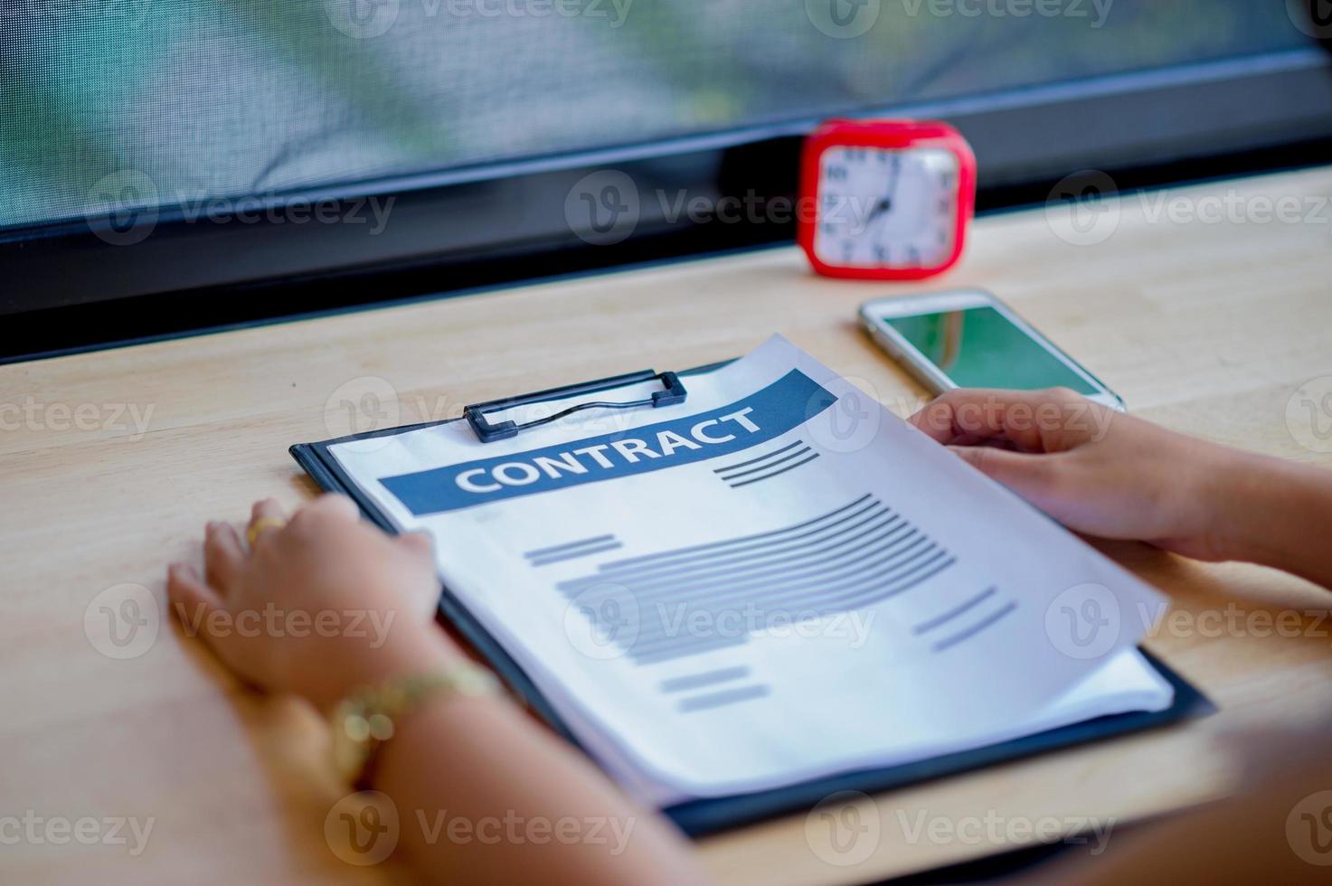 Hand and graph chart Business graph analysis of successful businessmen Business concept photo