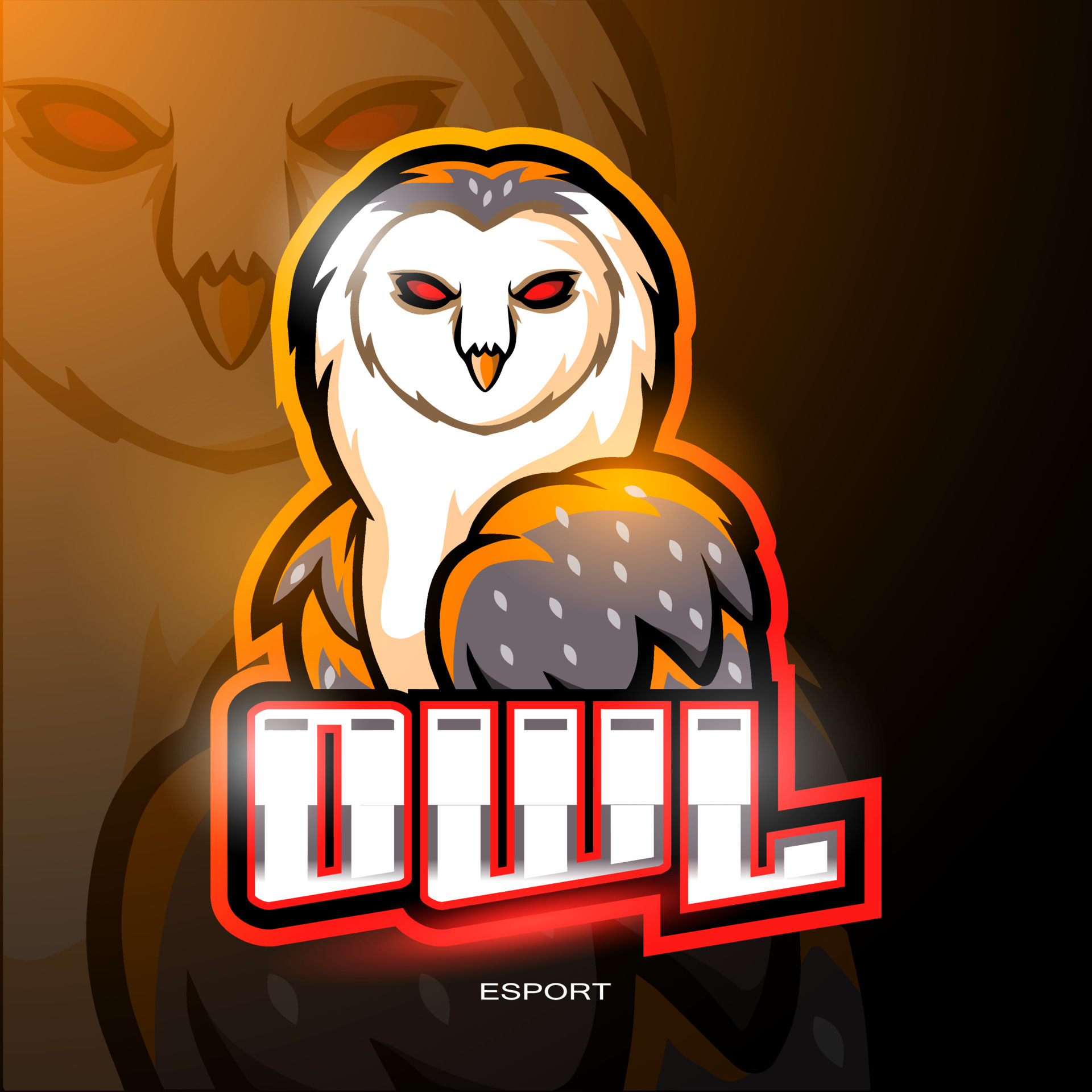 Owl Mascot Logo Gaming Graphic by Barra Zain · Creative Fabrica