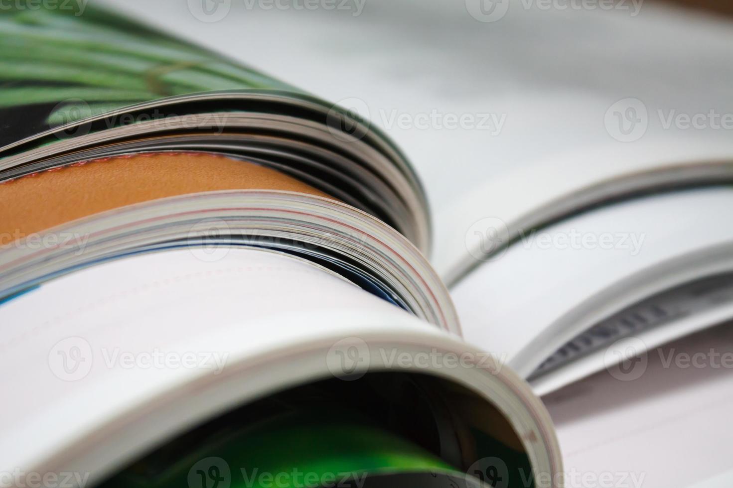 Stack of magazines photo