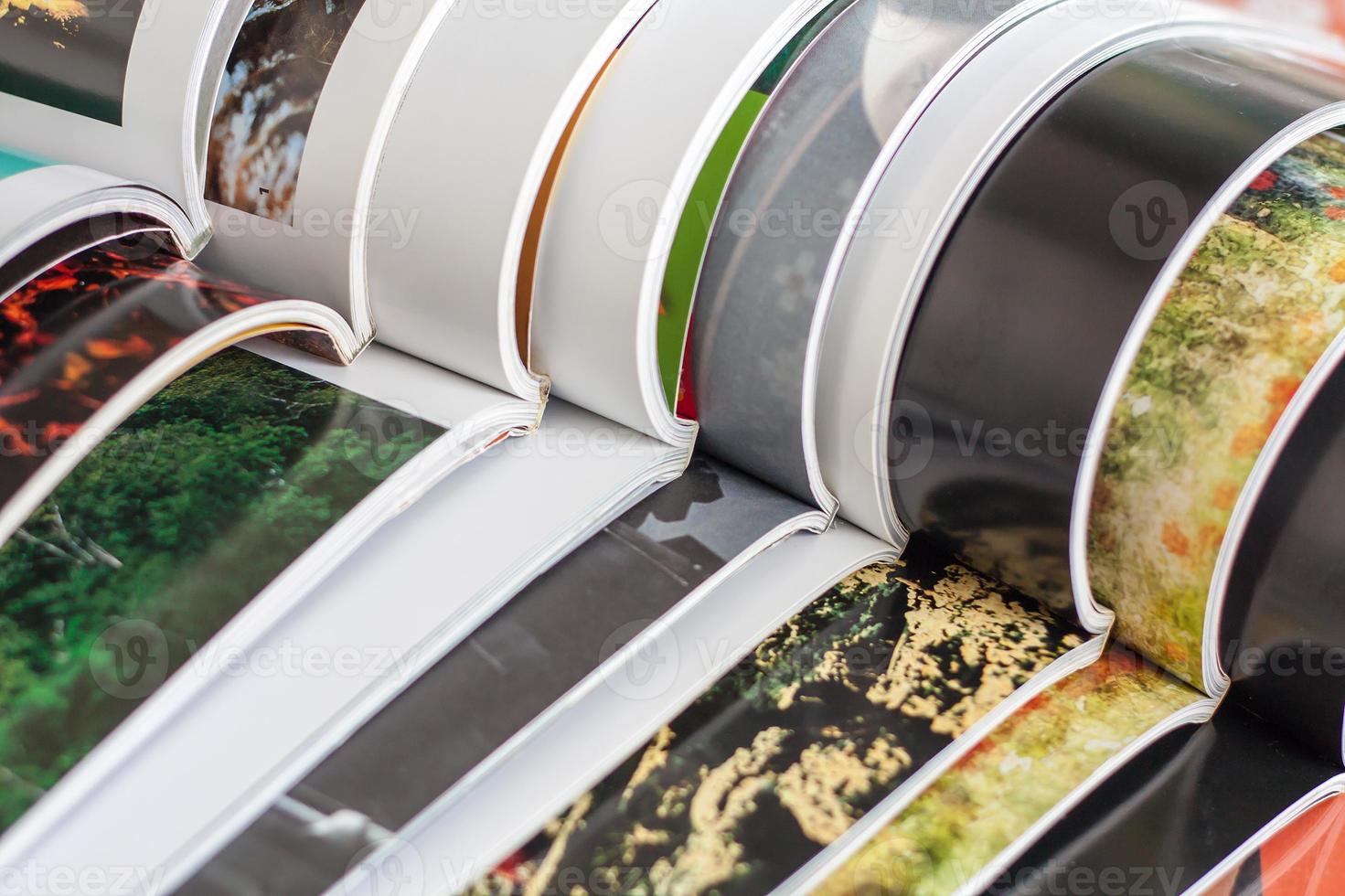 Stack of magazines photo