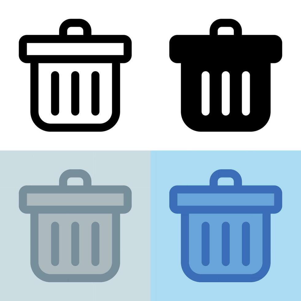 Illustration vector graphic of Trash Icon. Perfect for user interface, new application, etc