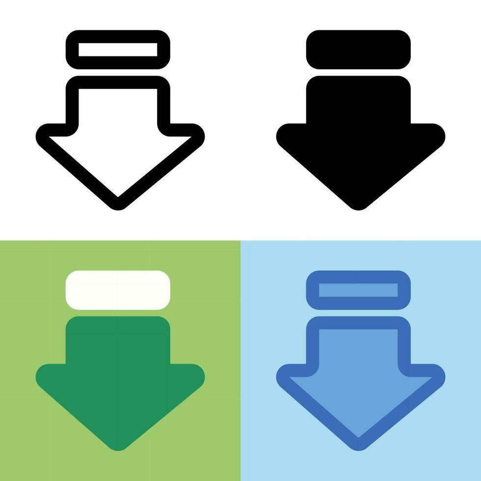 Illustration vector graphic of Download Icon. Perfect for user interface, new application, etc