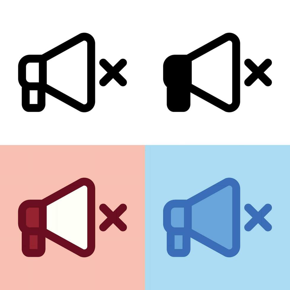 Illustration vector graphic of Mute Icon. Perfect for user interface, new application, etc