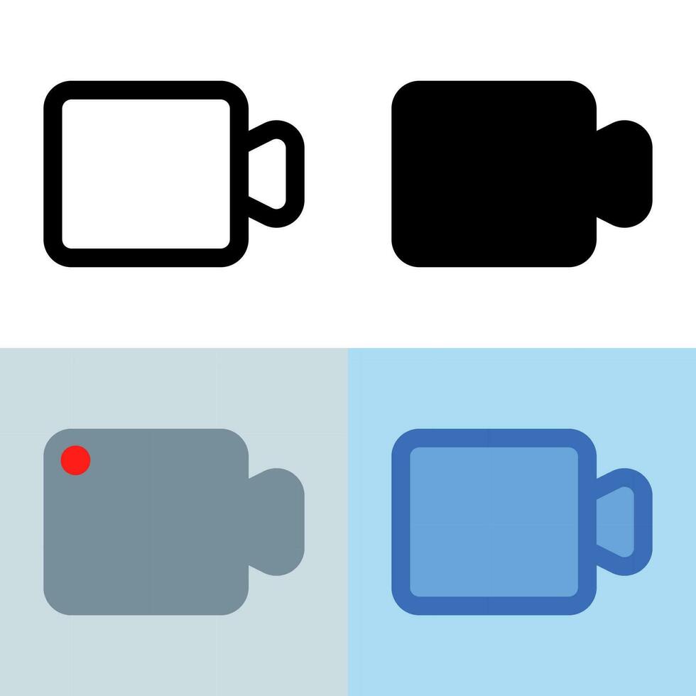 Illustration vector graphic of Cam Recorder Icon. Perfect for user interface, new application, etc
