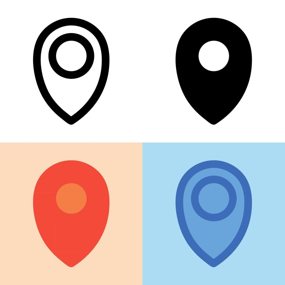 ilustración vectorial gráfico del icono de ubicación. perfecto para interfaz de usuario, nueva aplicación, etc. vector