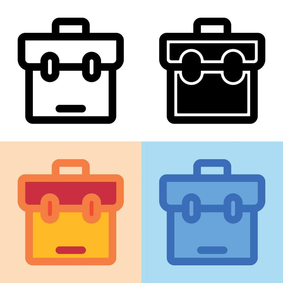 gráfico vectorial ilustrativo del icono de la bolsa. perfecto para interfaz de usuario, nueva aplicación, etc. vector