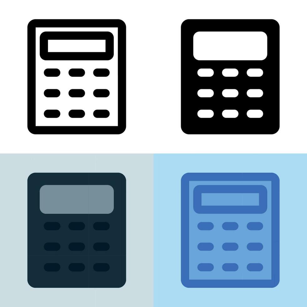 Illustration vector graphic of Calculator Icon. Perfect for user interface, new application, etc