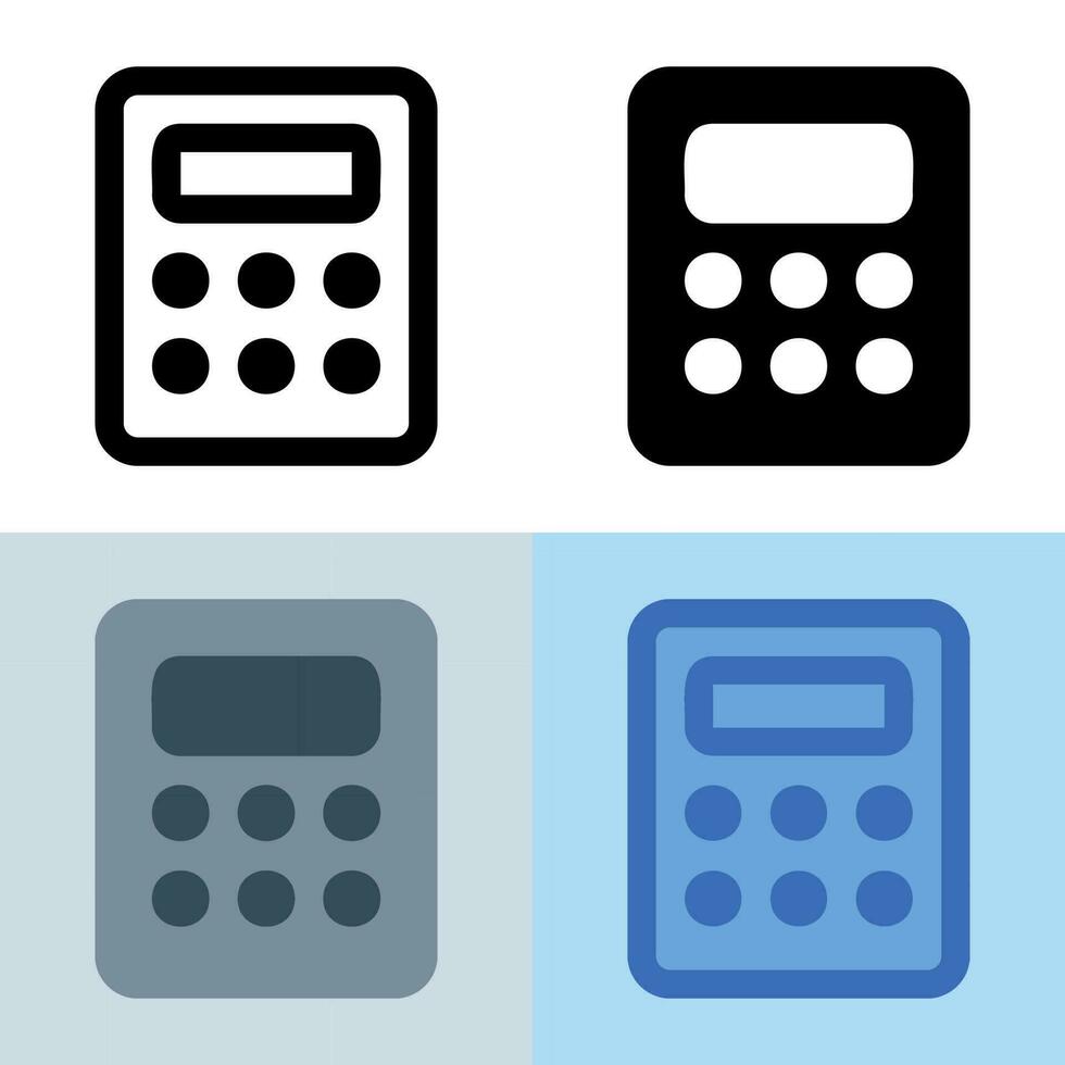 Illustration vector graphic of Calculator Icon. Perfect for user interface, new application, etc