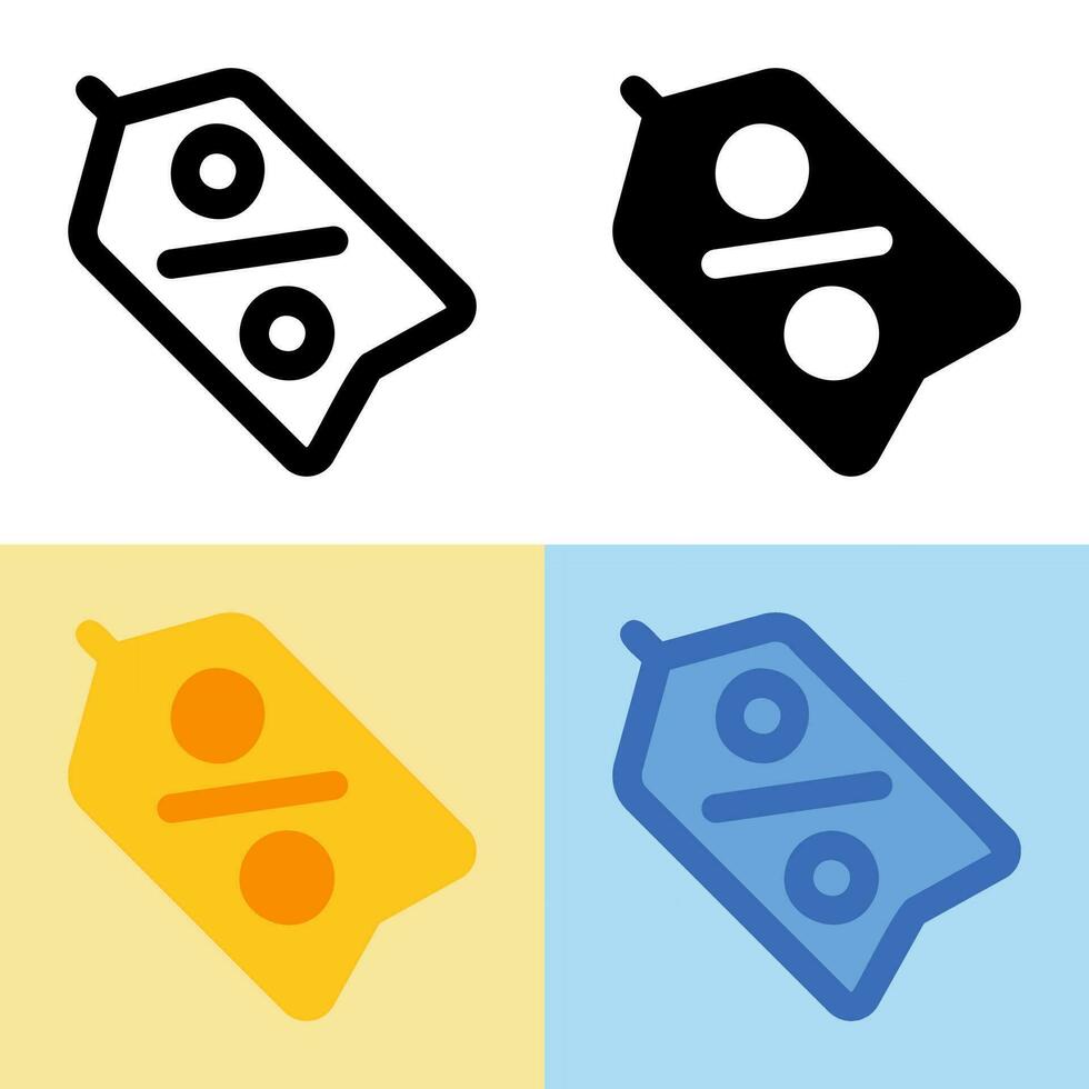 Illustration vector graphic of Discount Icon. Perfect for user interface, new application, etc