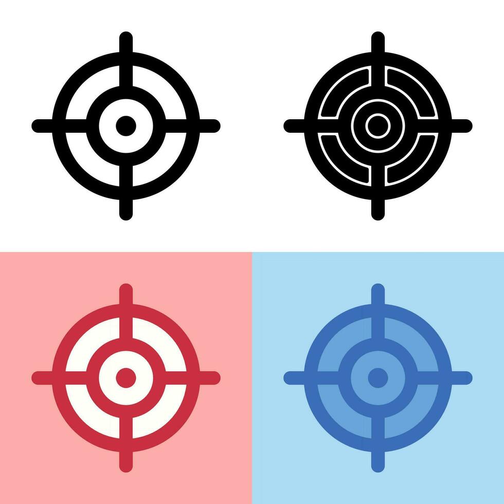 Illustration vector graphic of Target Icon. Perfect for user interface, new application, etc