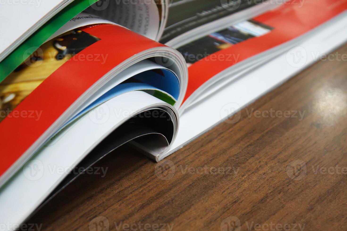 Stack of magazines photo