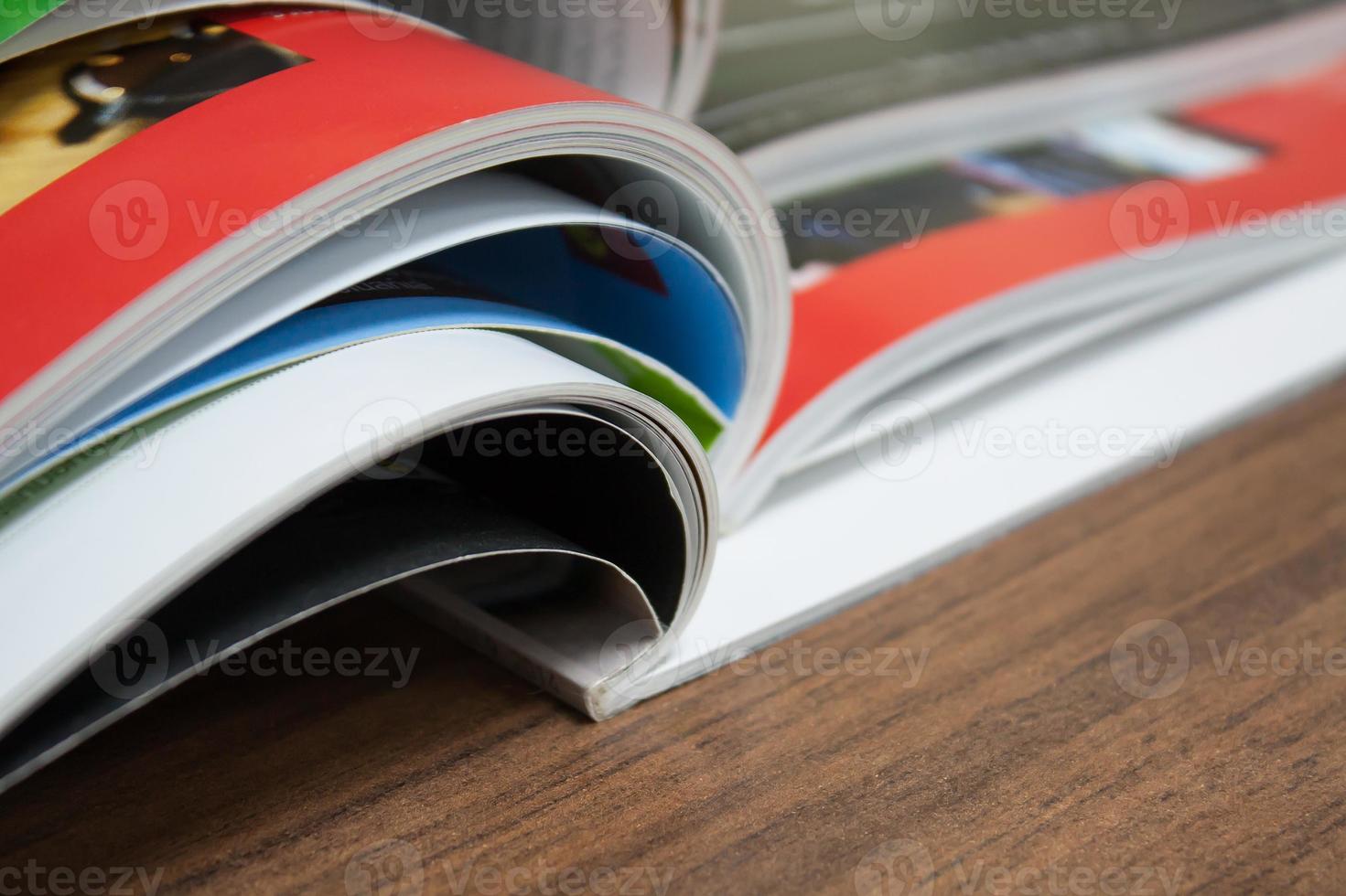 Stack of magazines photo