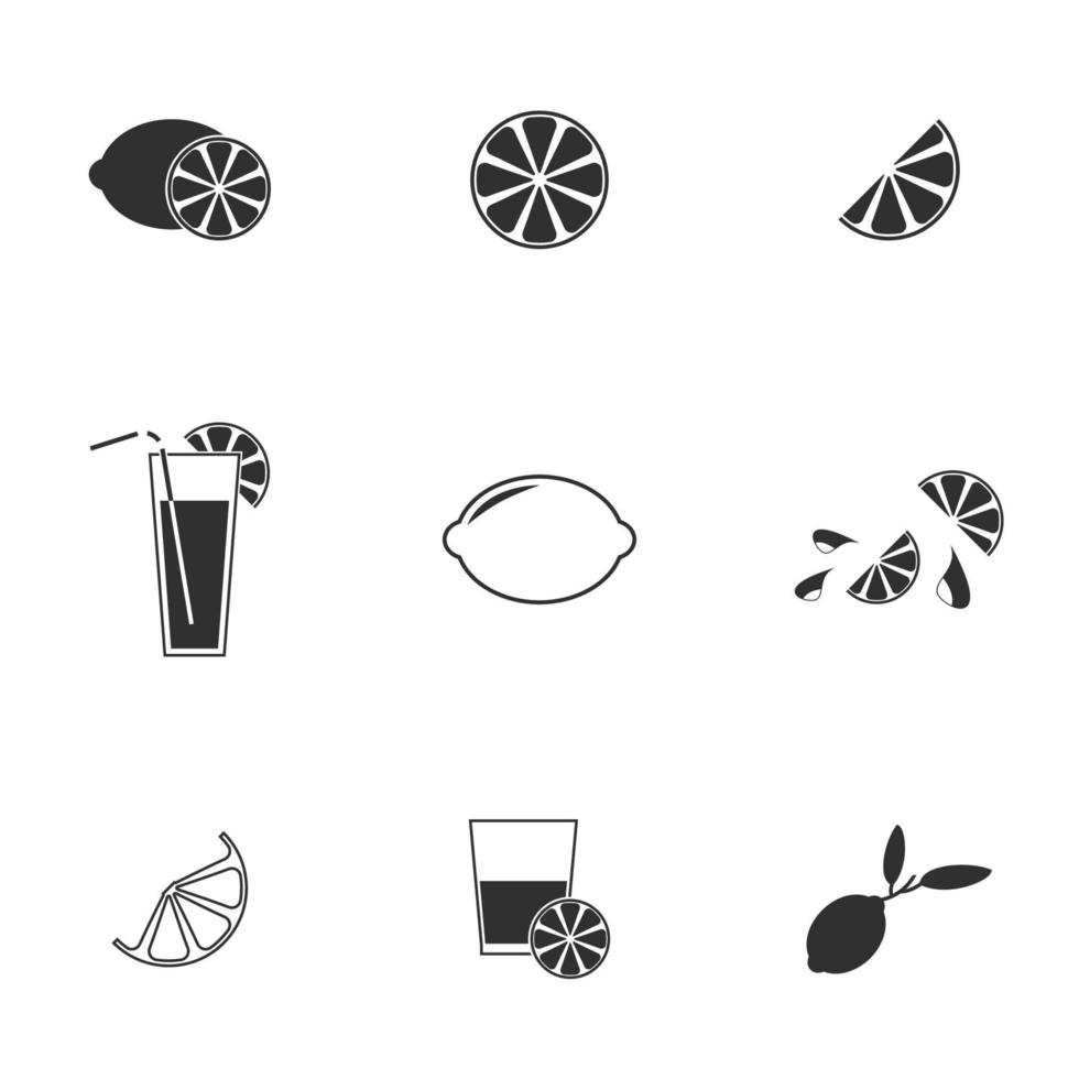 Vector illustration on the theme lemon
