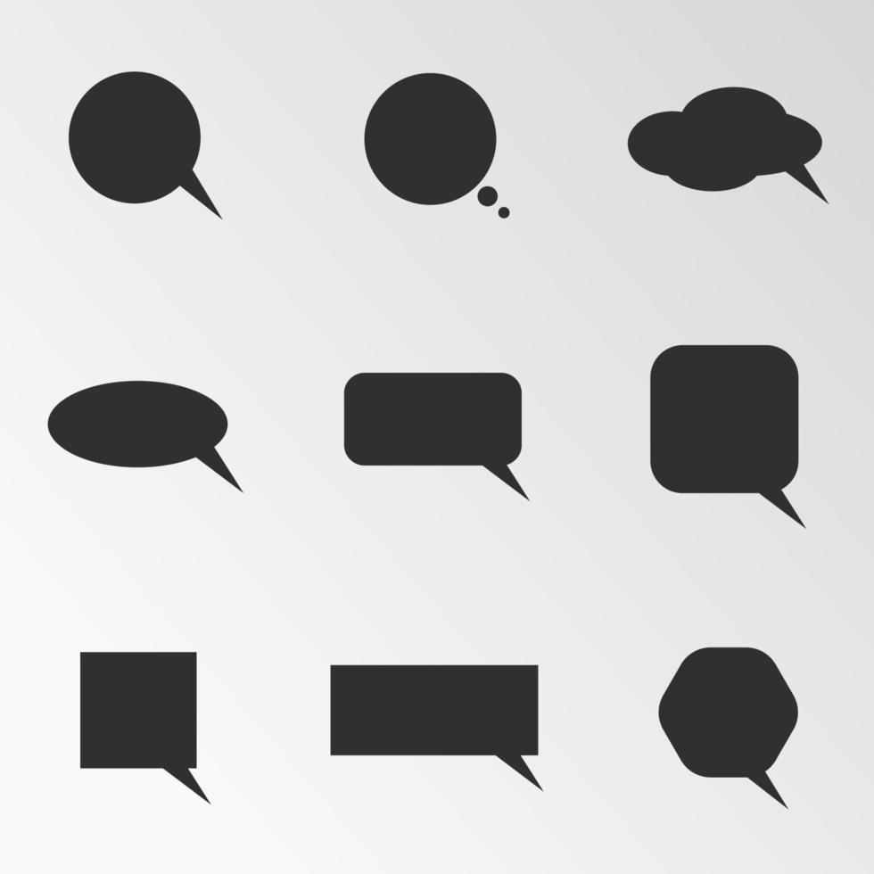 Vector illustration on the theme speech bubbles
