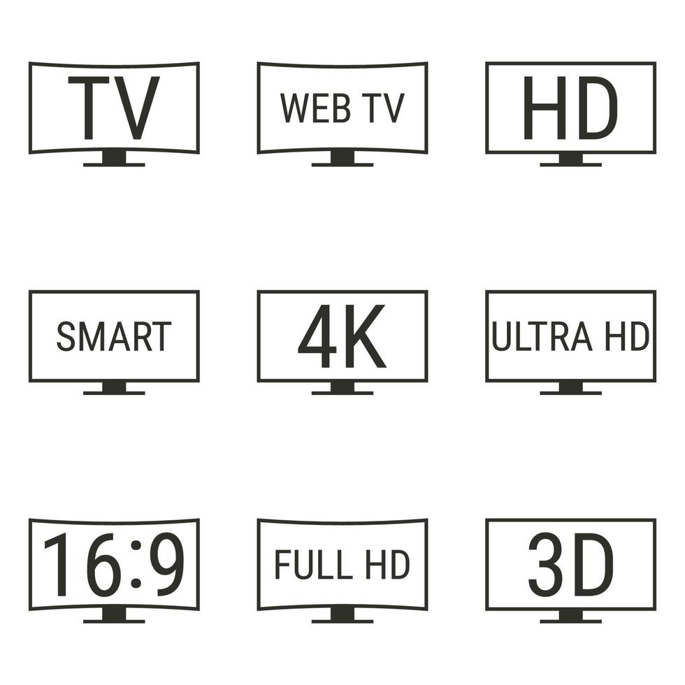 ilustración vectorial sobre el tema de la televisión vector