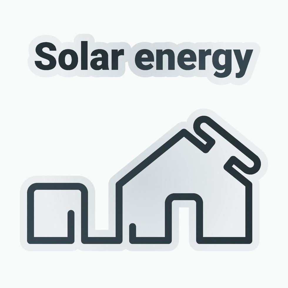 Solar energy icon vector