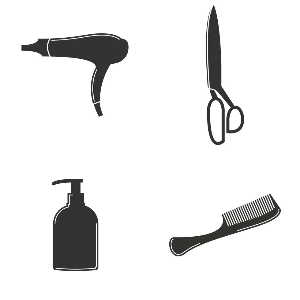 Vector illustration on the theme hair care