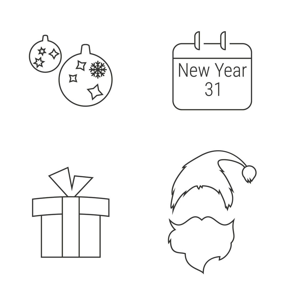 ilustración vectorial sobre el tema año nuevo vector