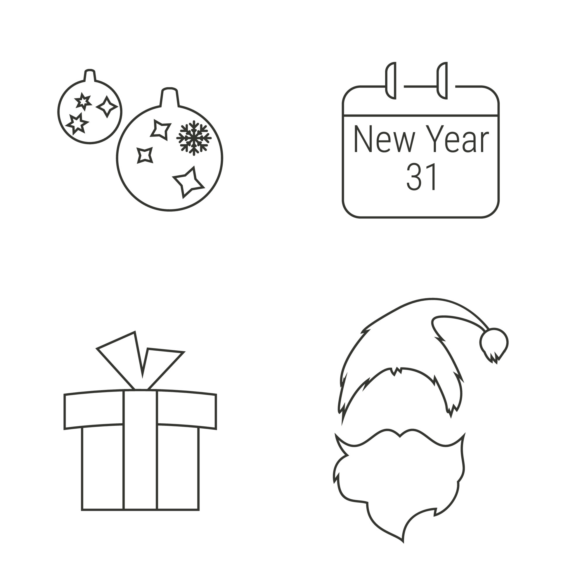 Vector illustration on the theme New Year 6819268 Vector Art at Vecteezy