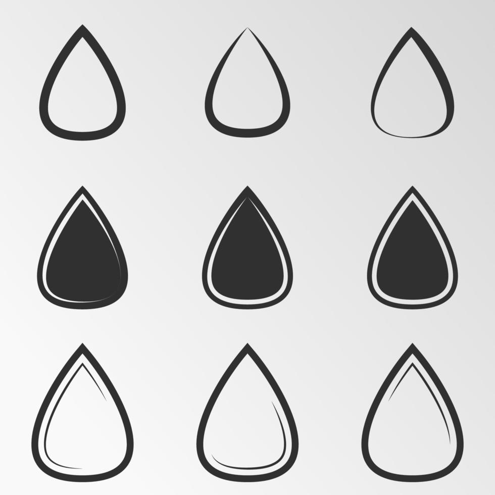 ilustración vectorial sobre el tema agua, gota vector