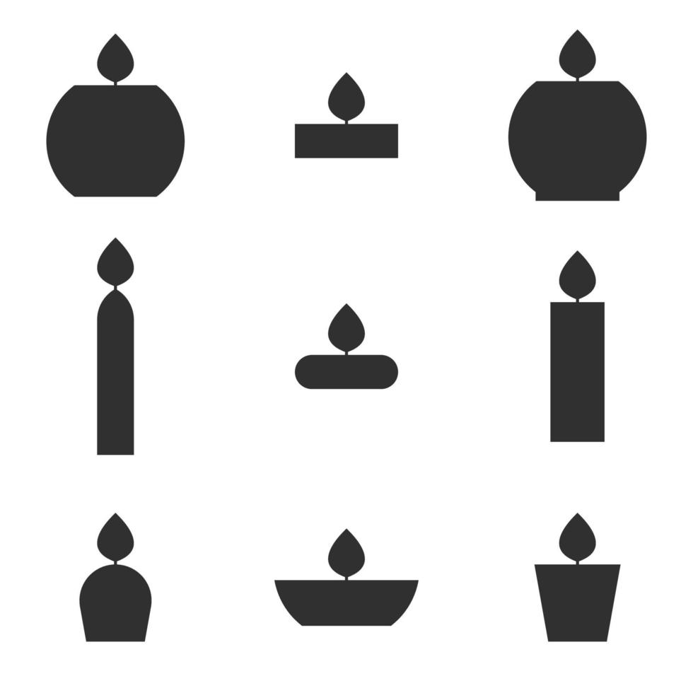 Vector illustration on the theme candle