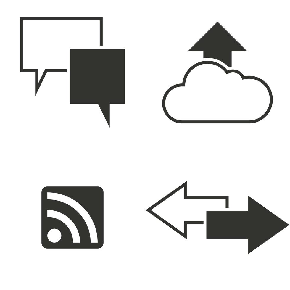 Vector illustration on the theme communication