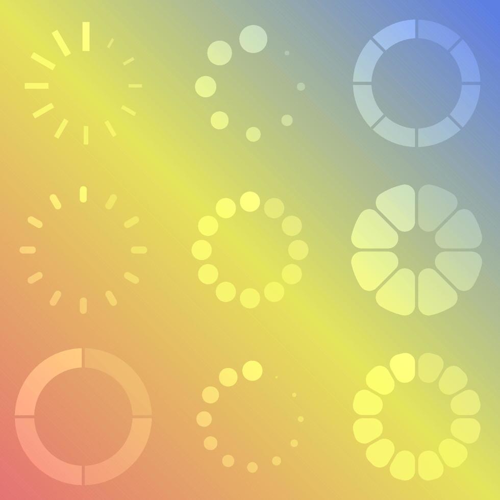 Vector illustration on the theme preloader