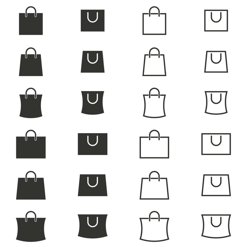 Vector illustration on the theme shopping bag icon