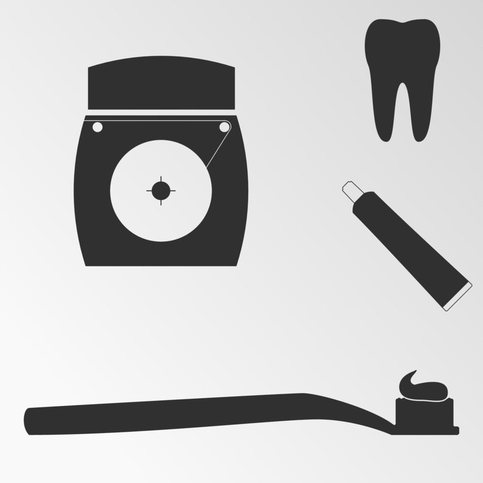 Vector illustration on the theme oral hygiene