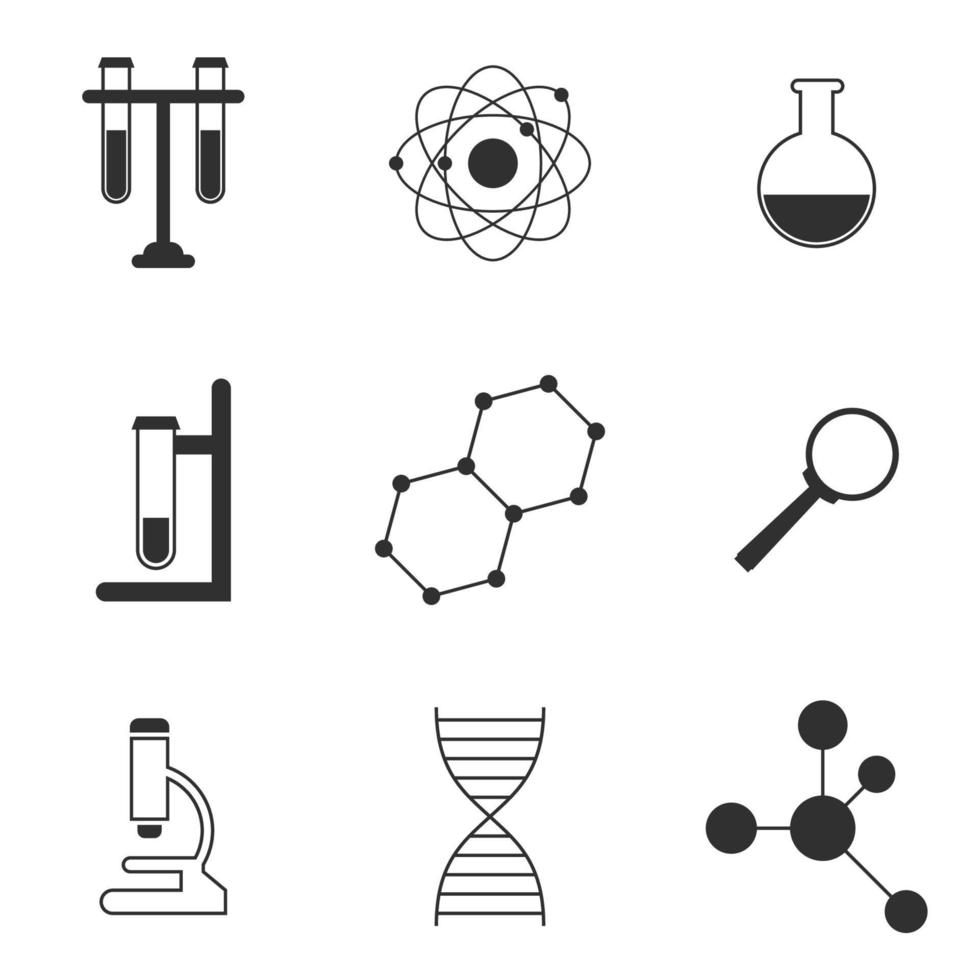 Vector illustration on the theme chemistry