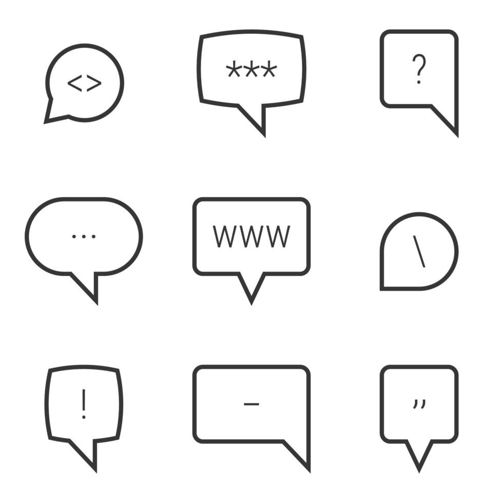 message bubble vector icon